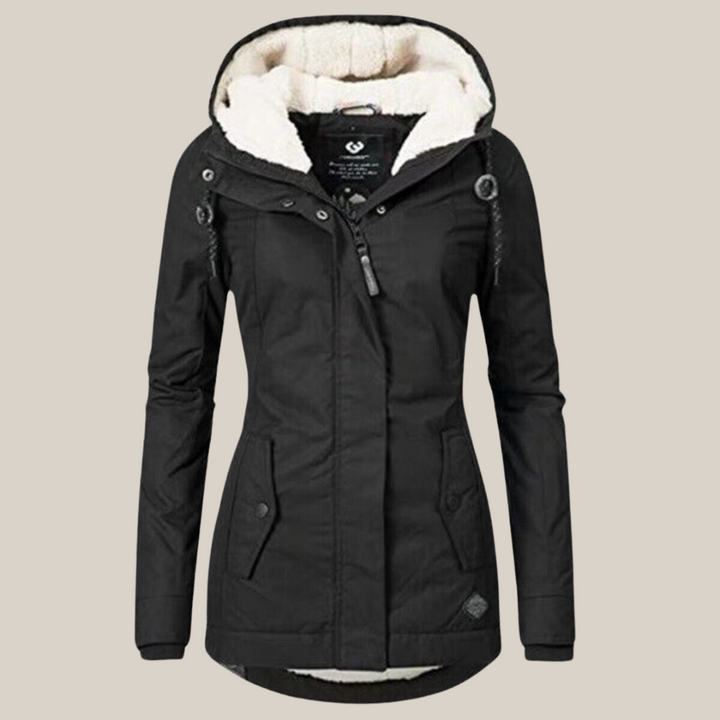 Jessica | Warm gefütterte Jacke für Damen mit Kapuze