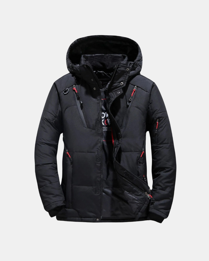 Elite Winterjacke für Herren mit Kapuze und langen Ärmeln