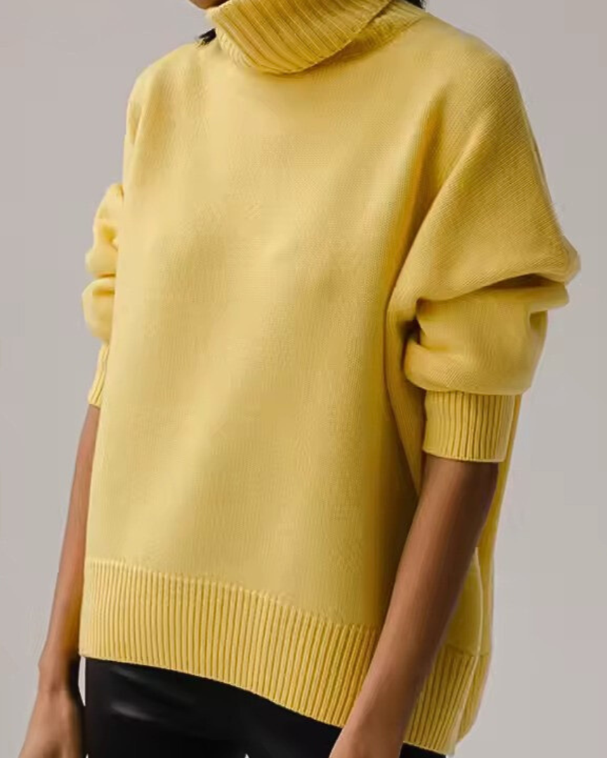 Lesley | Oversized Rollkragenpullover für Damen mit langen Ärmeln