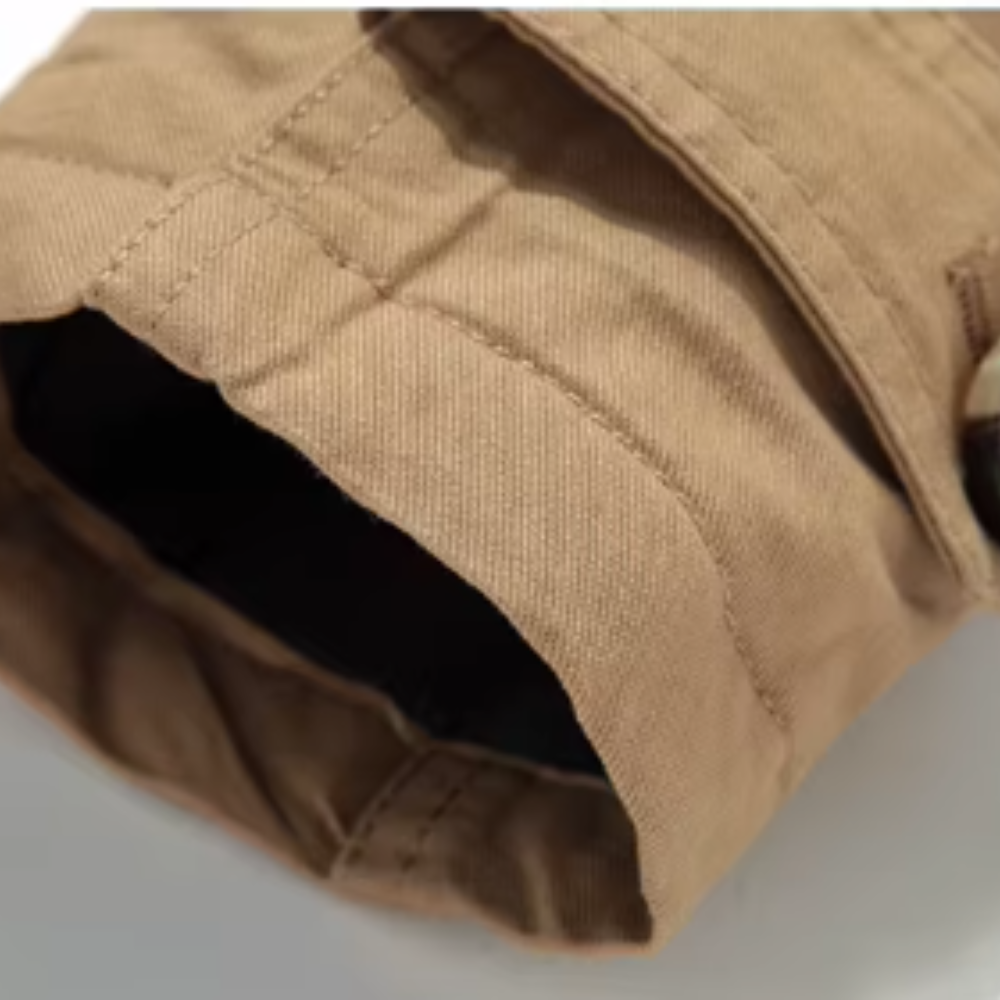Eleganter Gepolsterter Trenchcoat für Herren mit langen Ärmeln