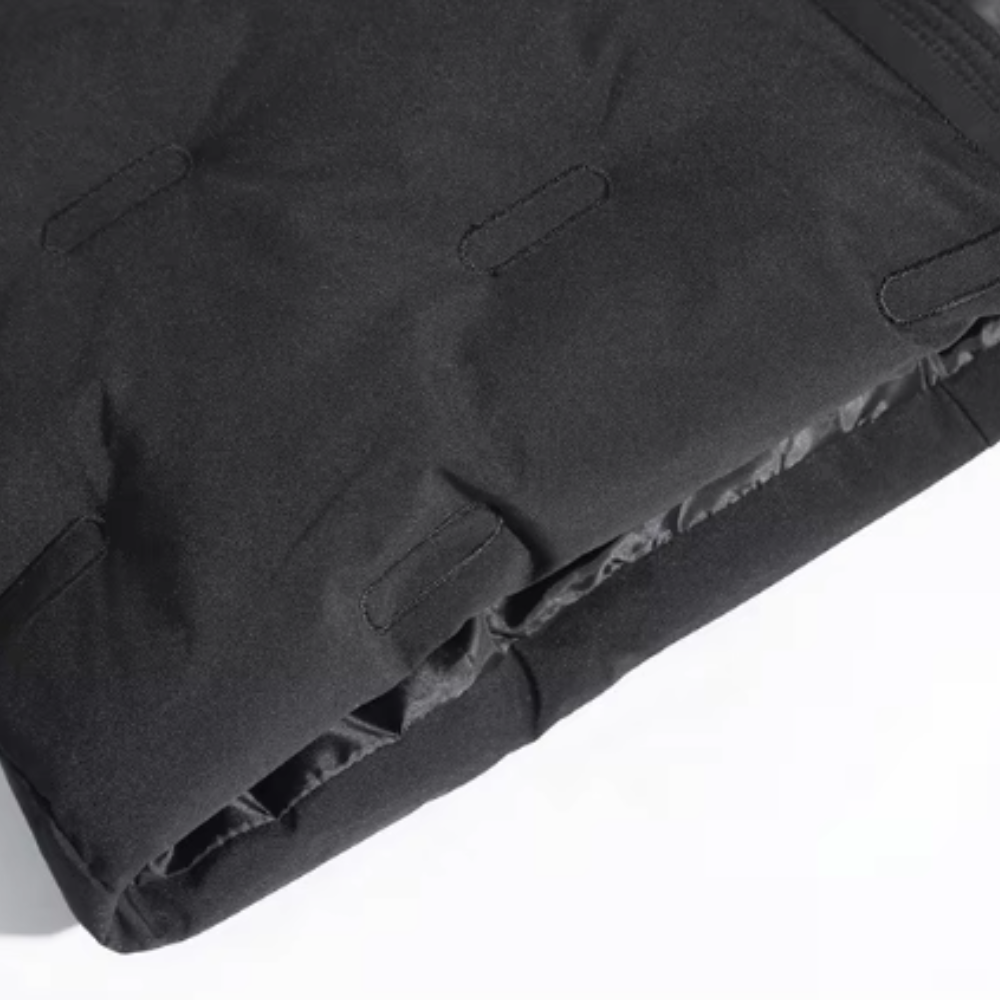 Lange Winterjacke für Herren mit Kapuze und langen Ärmeln