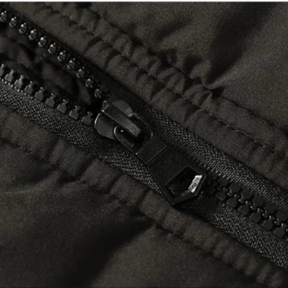 Elegante Gepolsterte Winterjacke für Herren mit Kapuze und langen Ärmeln
