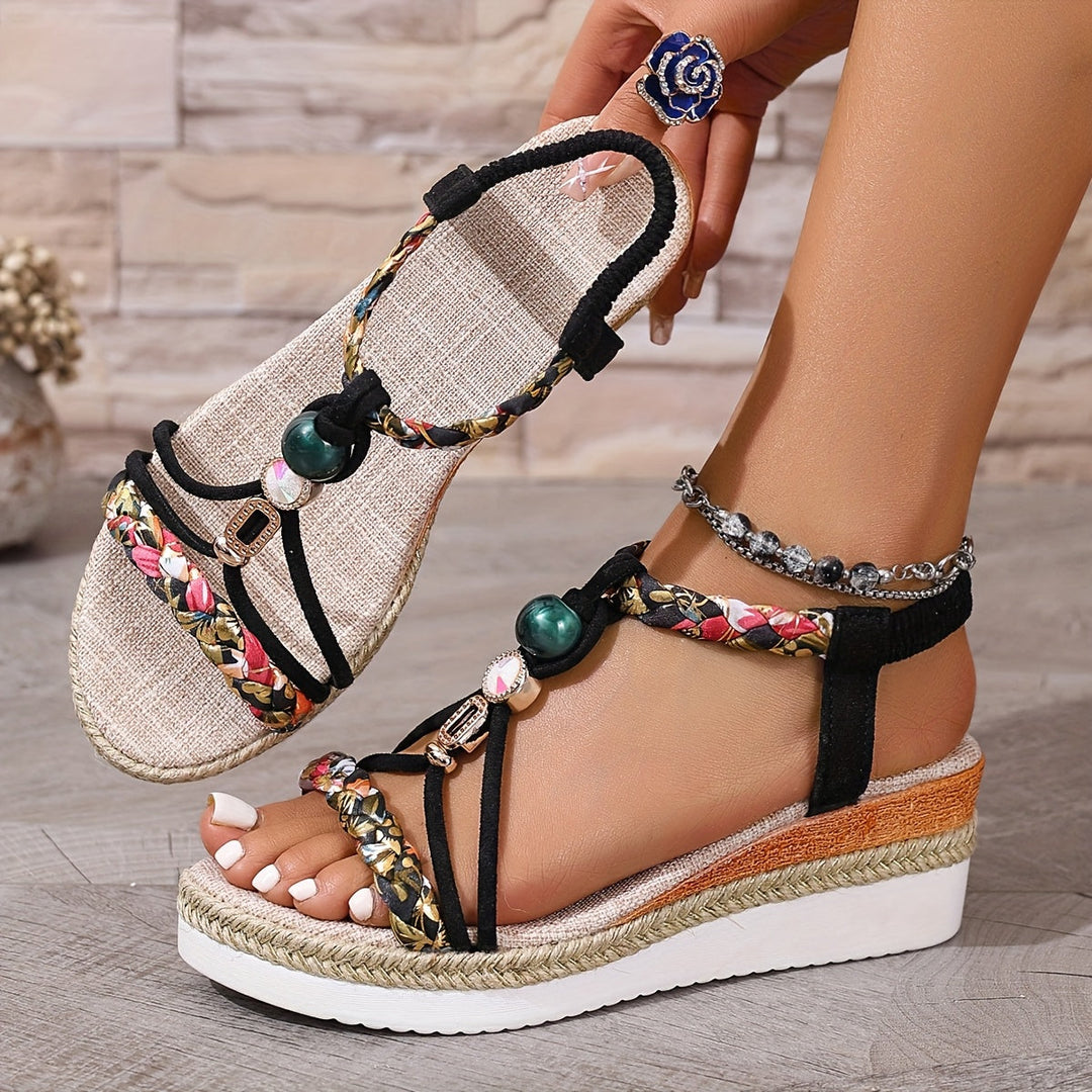 Rosaline | Bequeme Orthopädische Keilsandalen für Damen