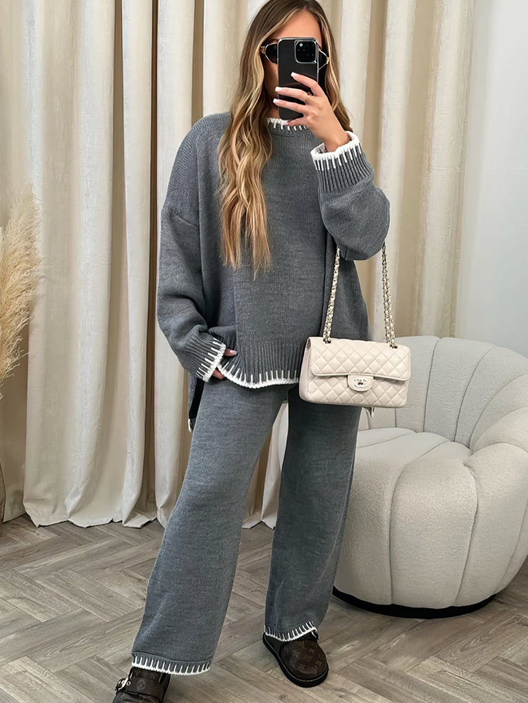 Nomi | Comfy Set für Damen mit Rundhalsausschnitt und langen Ärmeln