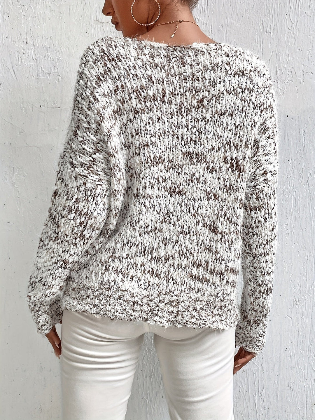 Serina | Lässiger Pullover für Damen mit langen Ärmeln und Batik-Optik