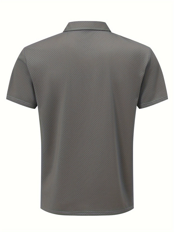 Milano | Kurzarm-Golfhemd für Männer für Herren mit geometrischem Muster