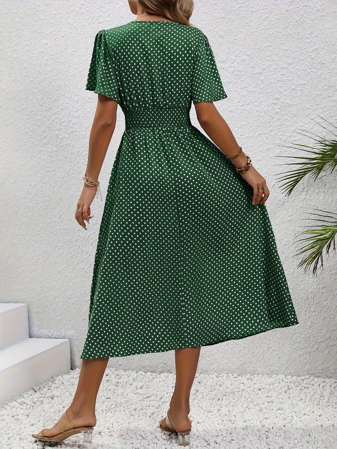 Livia | Damen Sommerkleid mit kurzen Ärmeln