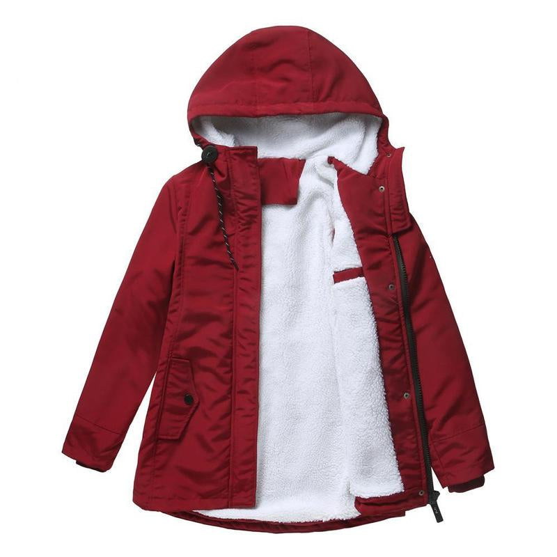 AMINA | Isolierte Winterjacke für Damen mit Kapuze und gestepptem Futter für ultimativen Wärmekomfort