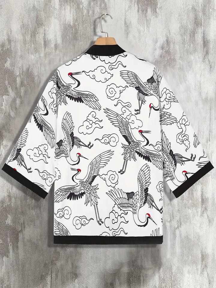 Aki | Leichter Kimono-Cardigan für Herren mit 3/4-Ärmeln