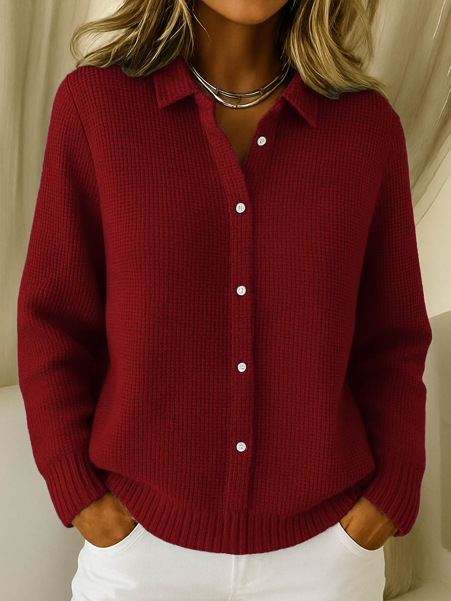 Doris | Lässiger, kuscheliger Cardigan für Damen mit langen Ärmeln