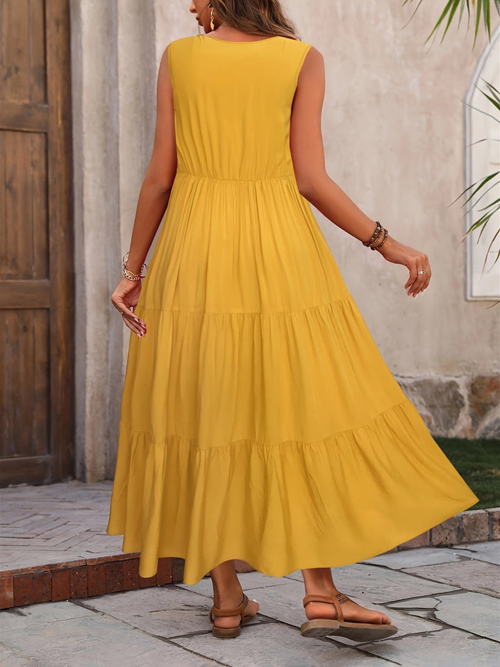Noelia | Leichte Sommerkleid mit kurzen Ärmeln