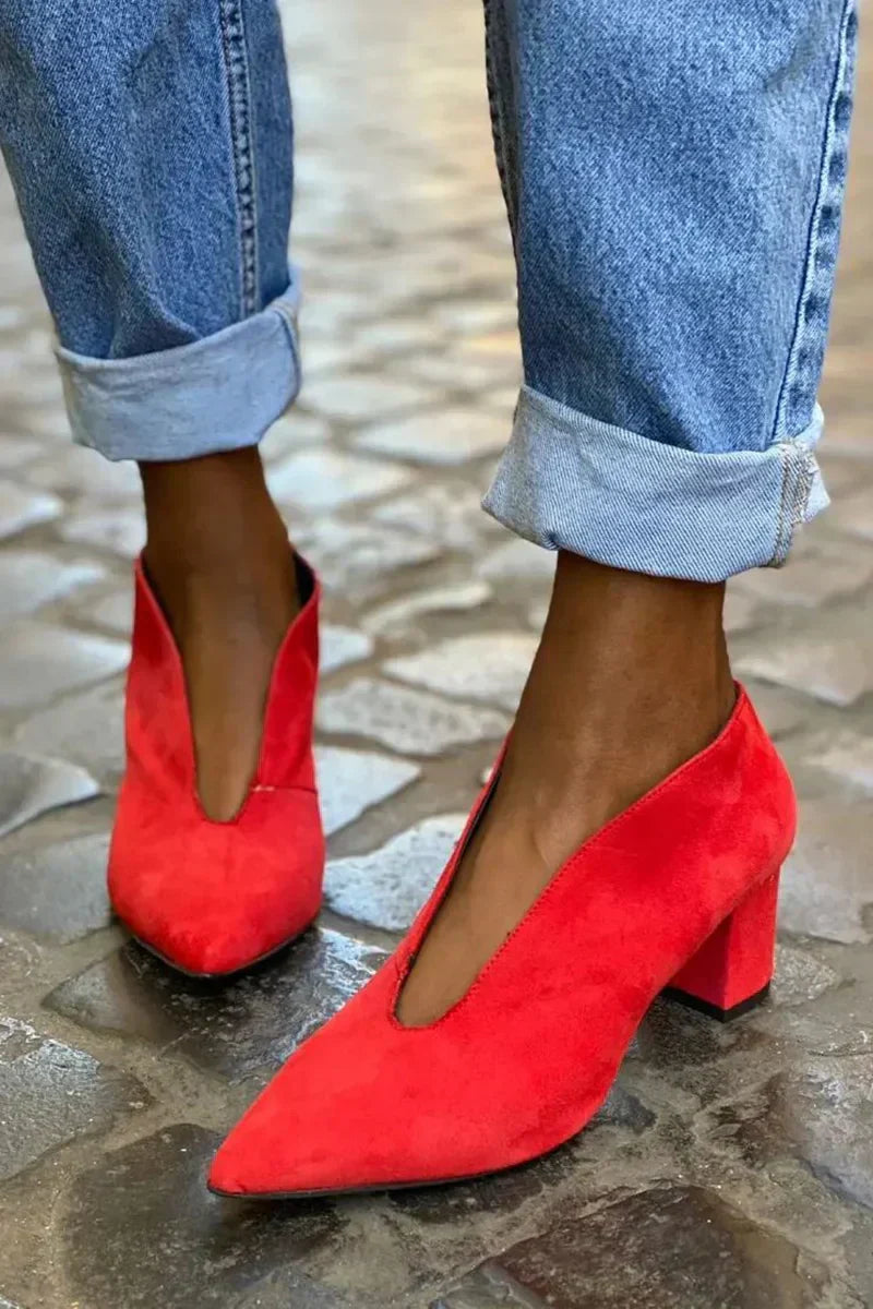 Elegante Block-Absatz-Pumps für Damen