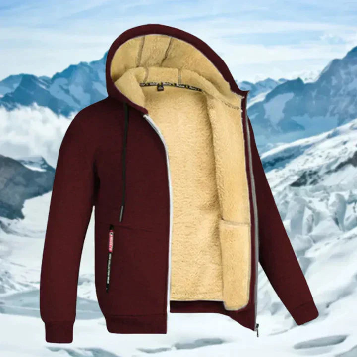 Arie | Herren Wintermantel mit Kapuze und langen Ärmeln