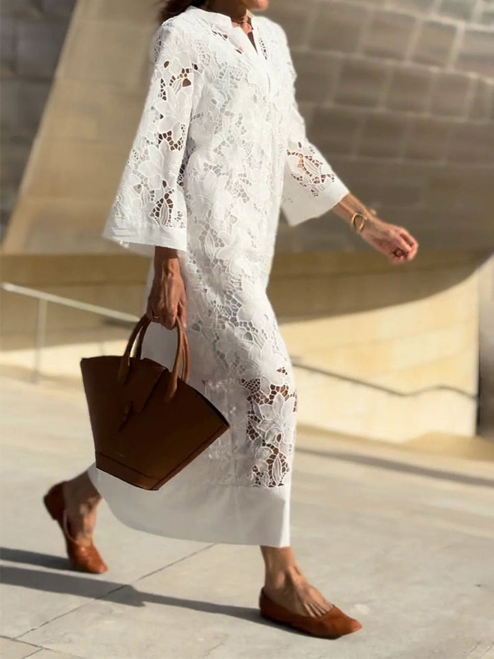 Grace | Modernes Fließendes Raffiniertes Midikleid für Damen