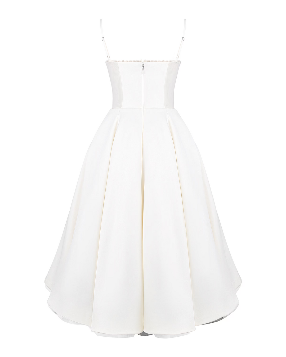 Ophira | Elegantes Korsett-Midi-Kleid für Damen mit Spaghettiträgern