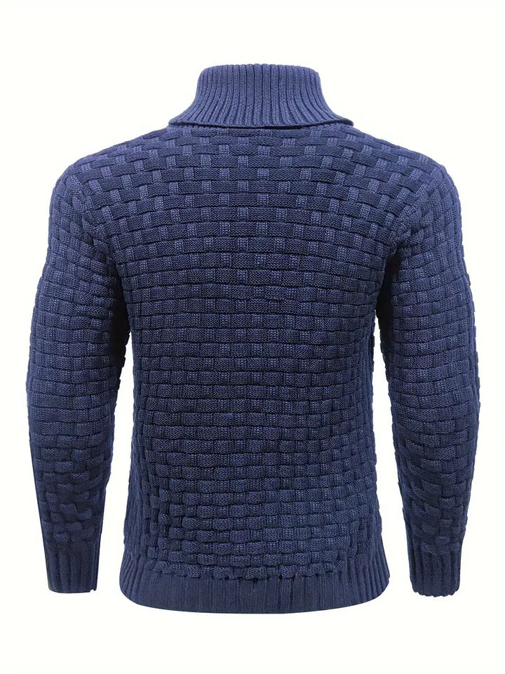 Matteo | Strickpullover für Herren mit Rollkragen und langen Ärmeln