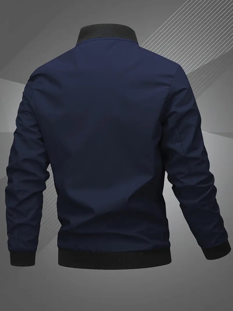 Finn | Lässige Bomberjacke für Herren mit Gesticktem Buchstaben für Männer