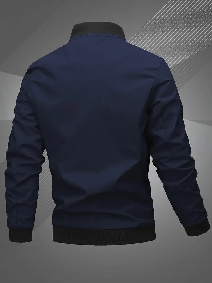 Finn | Lässige Bomberjacke für Herren mit Gesticktem Buchstaben für Männer