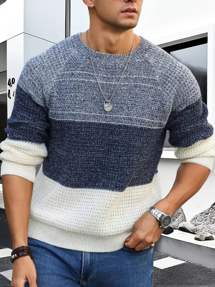 Brit und Boho | Der Orion Geometrische Strickpullover