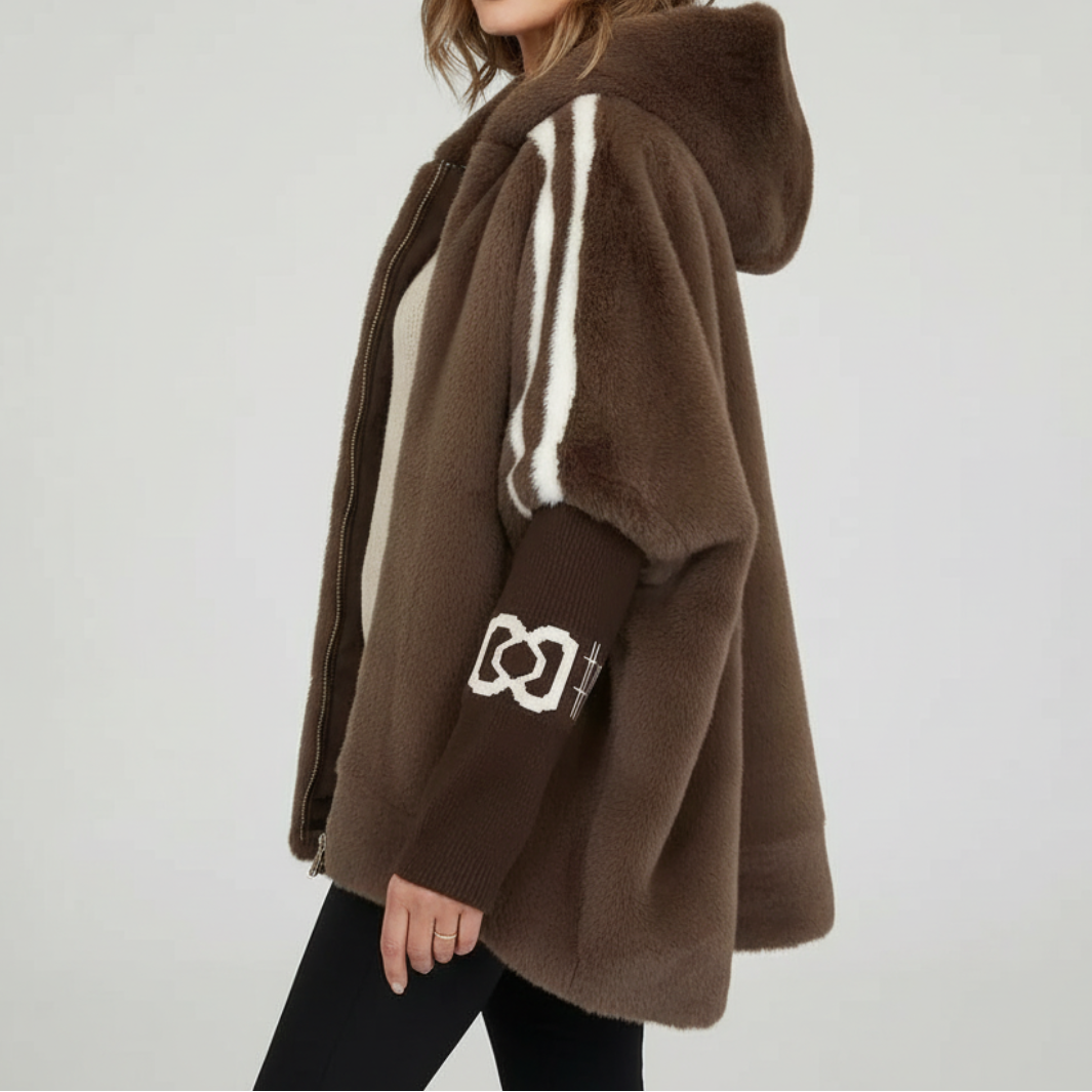 BRIELLE | Gemütliche Kapuzenjacke für Damen mit langen Ärmeln