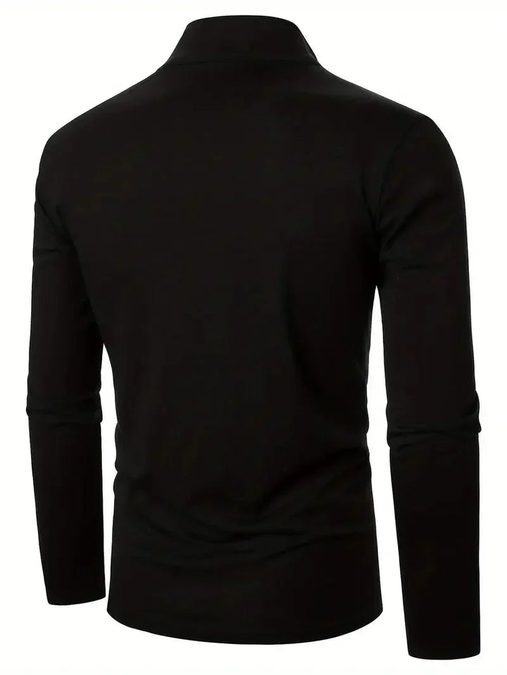 Brit und Boho | Der Aspen Colorblock Quarter-Zip Cardigan für Herren
