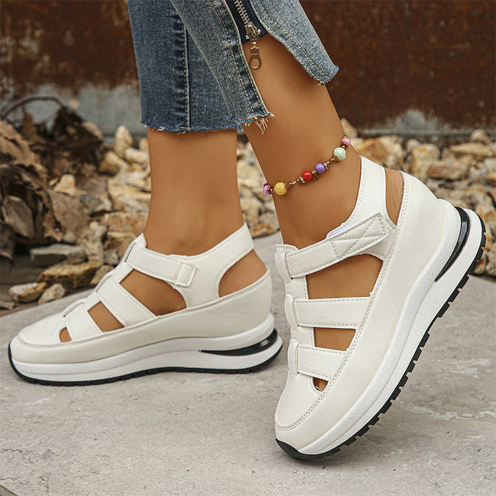 Martina | Orthopädische Klettsandalen für Damen mit niedrigem Absatz