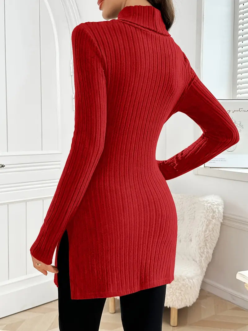 Sarah | Eleganter Langärmeliger Pullover für Damen mit Schmaler Passform für Den Herbst