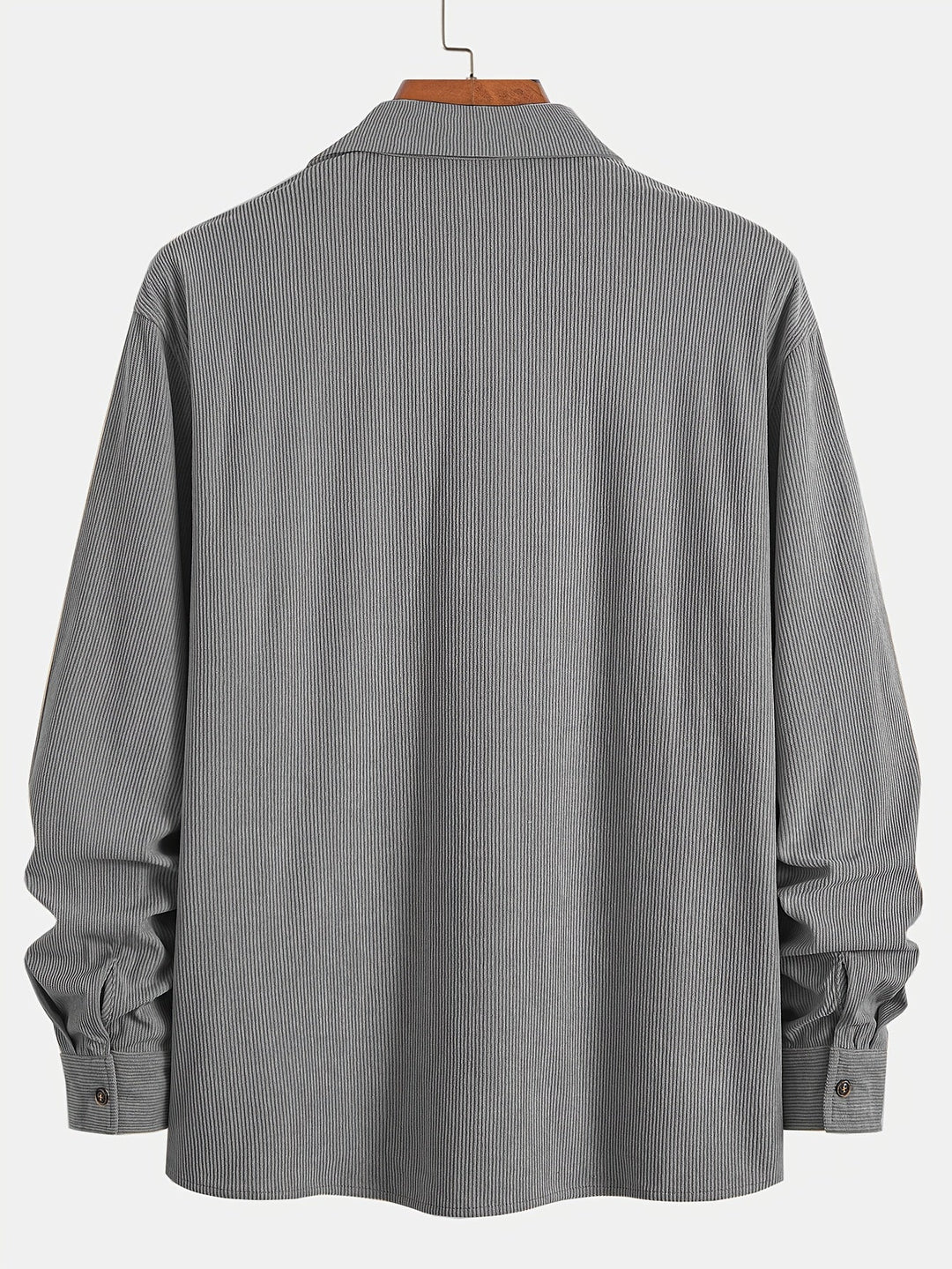 Lukas | Herren Langarm-Overshirt mit Knöpfen und Taschen