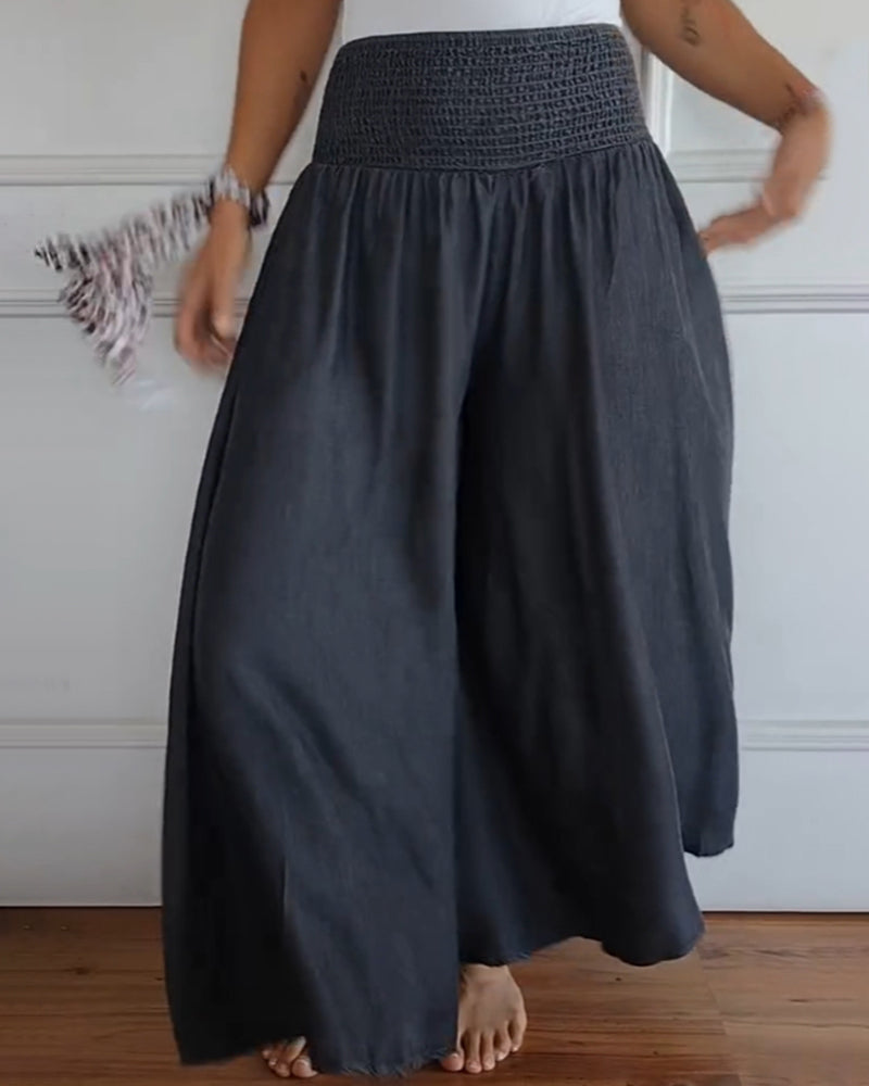 Irene | Bequeme Weite-Hosen für Damen mit hohem Bund