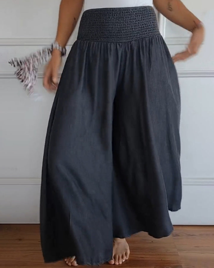 Irene | Bequeme Weite-Hosen für Damen mit hohem Bund