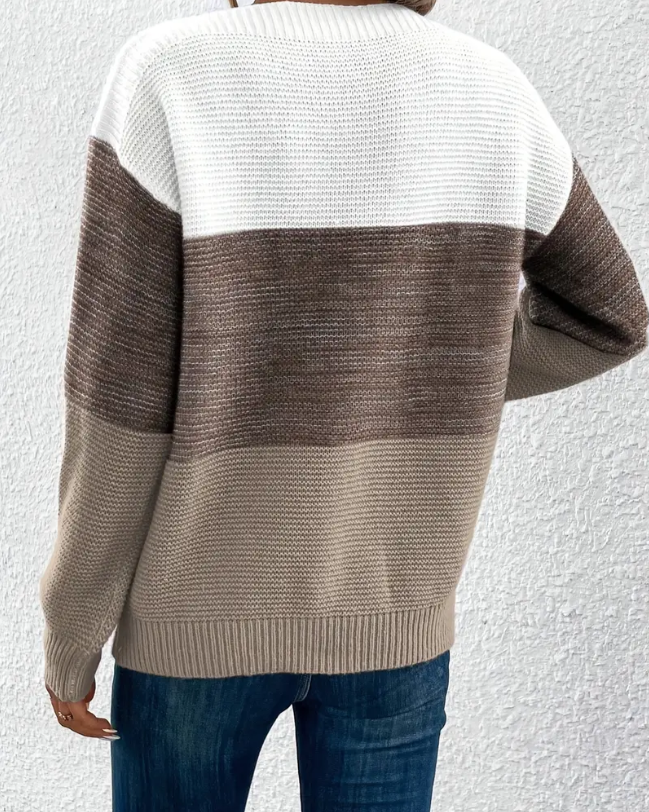 Grace | Der Langarmpullover für Damen mit Rundhalsausschnitt und langen Ärmeln