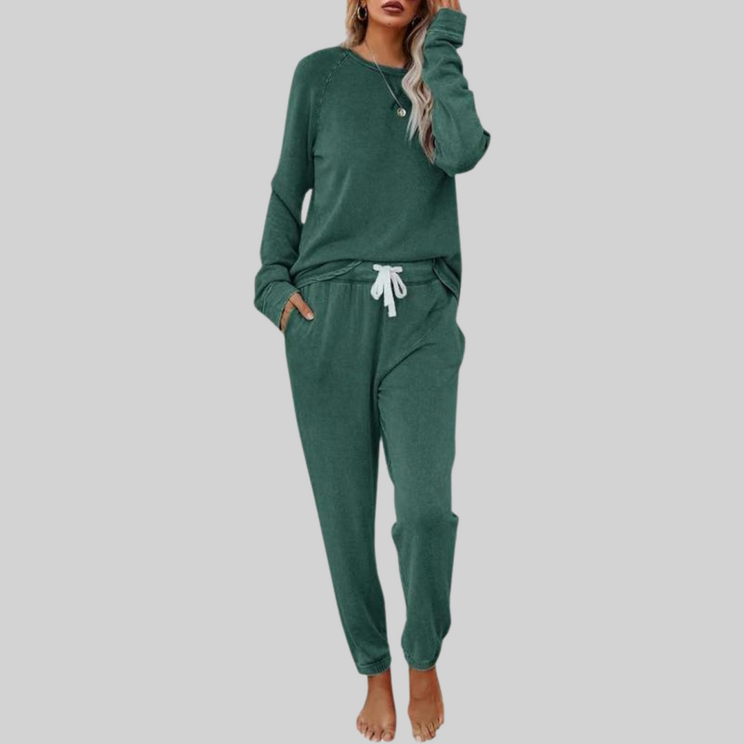 Josie | Lässiges Langarm- und Sweatpants-Set für Damen