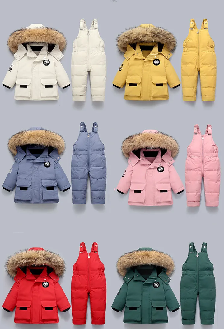 Treffen für Damen mit Winter Head | Dick gepolsterter Schneeanzug | Baby und Kleinkind