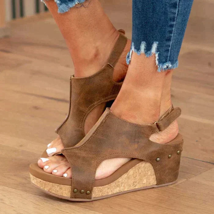 Astrid | Sandales à talons compensés élégantes et confortables für Damen