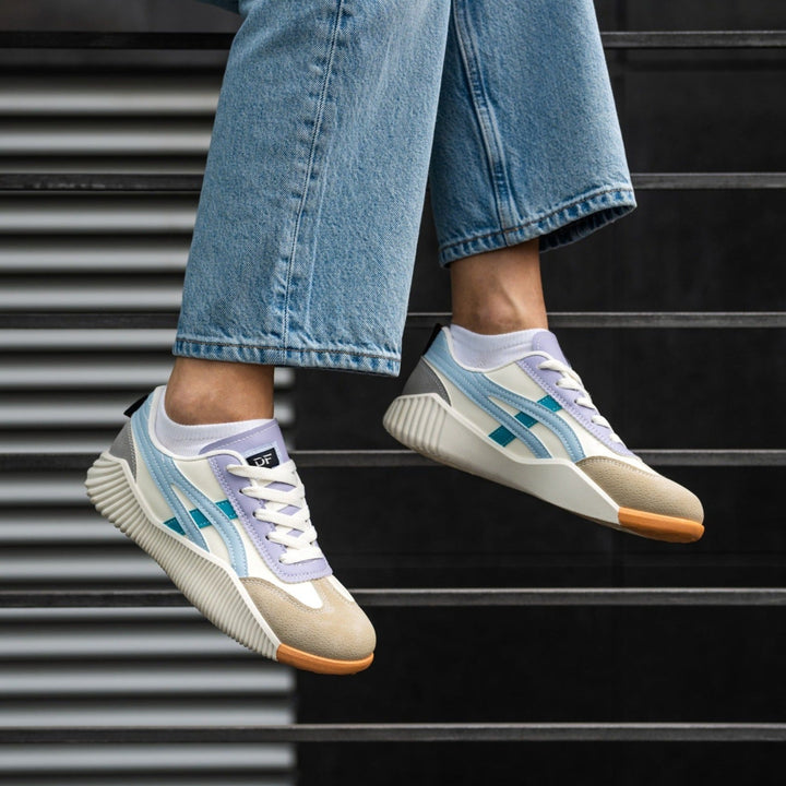 DeFlorance | Ultrabequeme Vintage Sneaker für Damen mit flachem Absatz