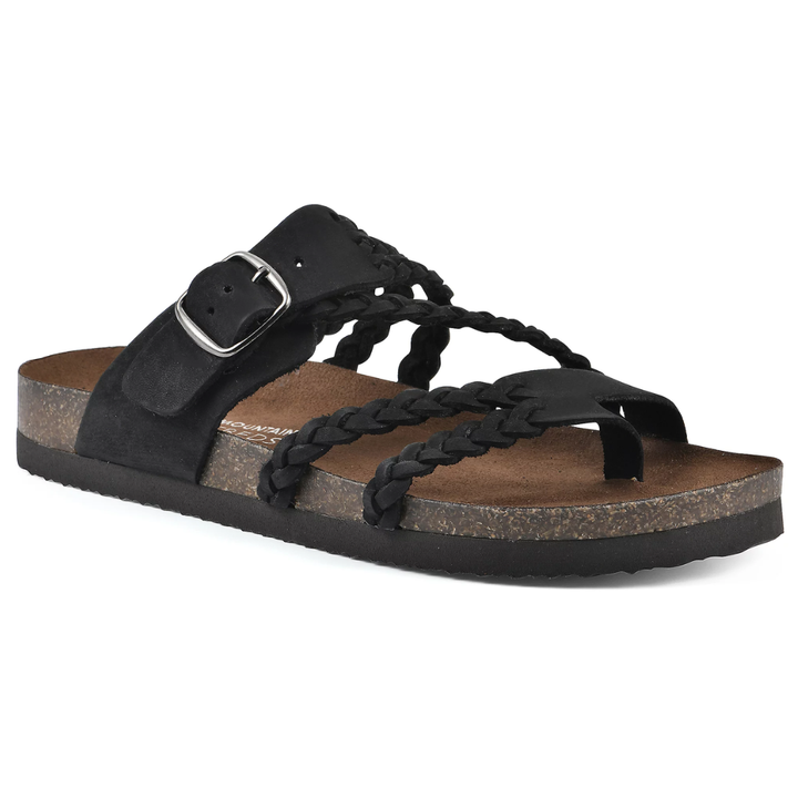 Helena Kork Geflochtene Sandalen für Damen mit niedrigem Absatz