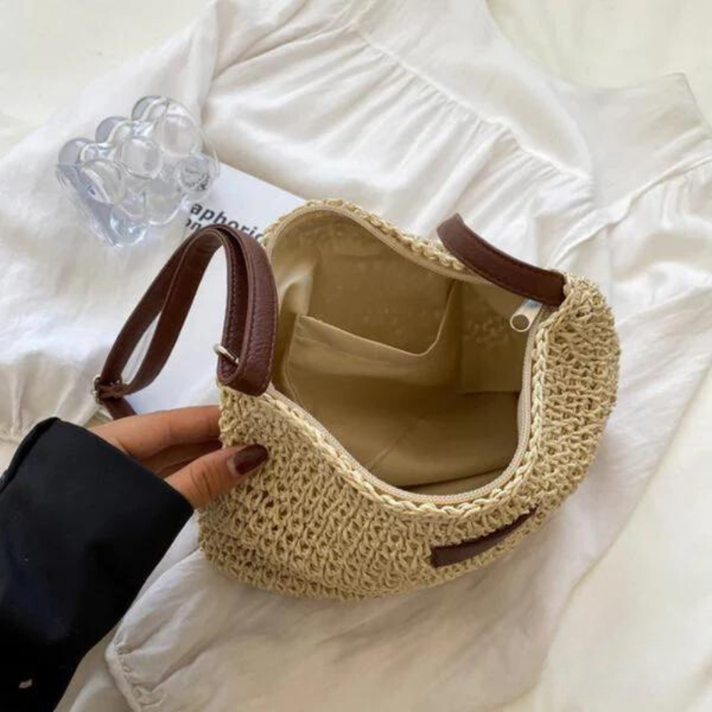 Fredhild | Klassische Gewebte Schultertasche für Damen