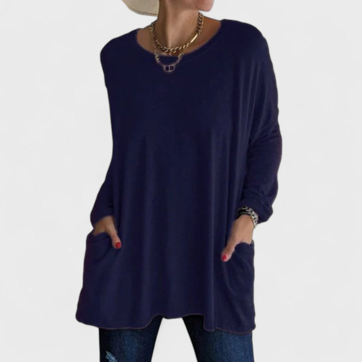 Moira | Lässiges Langarmshirt für Damen mit Rundhalsausschnitt und langen Ärmeln