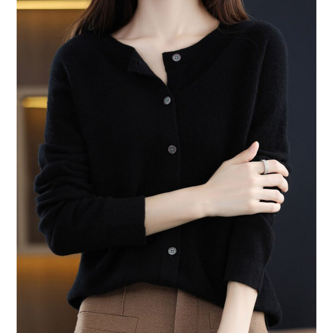 Hannah | Winter Essential Pullover für Damen mit V-Ausschnitt und langen Ärmeln