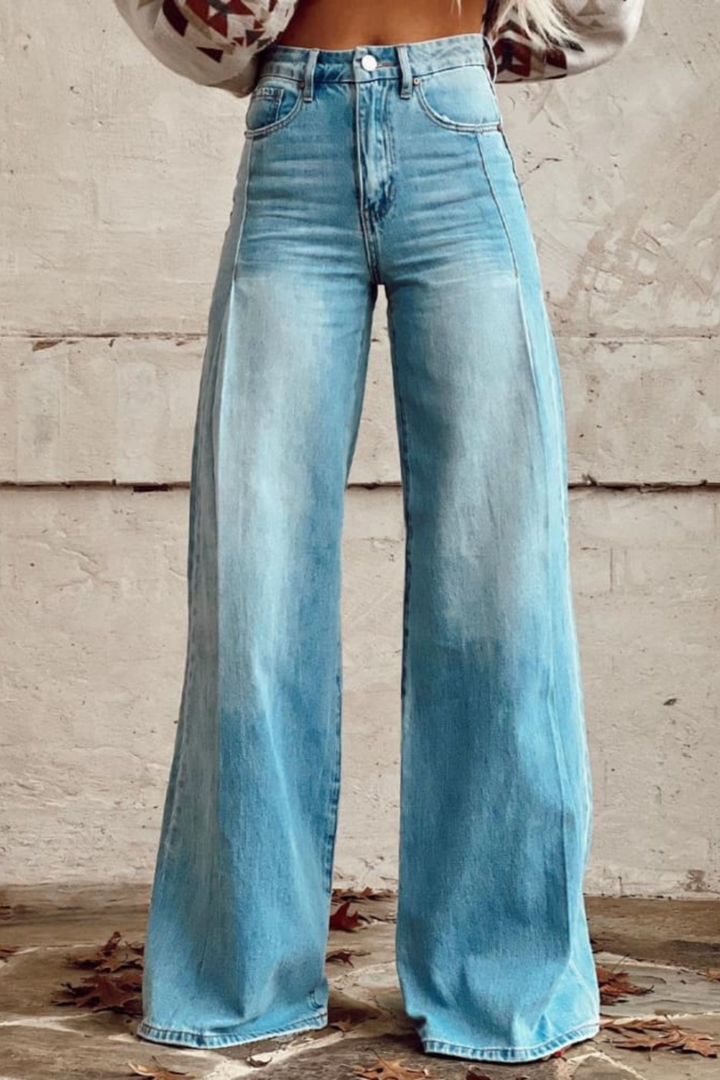 Chloé | Boho Vintage Hose für Damen mit weiter Passform und hohem Bund