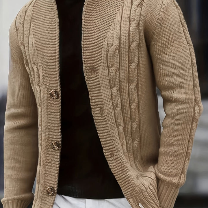 Kilian | Herren Langarm-Cardigan mit Knöpfen