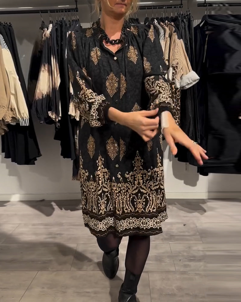 Ilse | Vintage-inspiriertes Kleid für Damen mit Knopfleiste