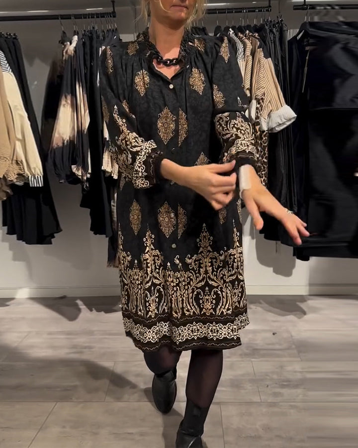 Ilse | Vintage-inspiriertes Kleid für Damen mit Knopfleiste