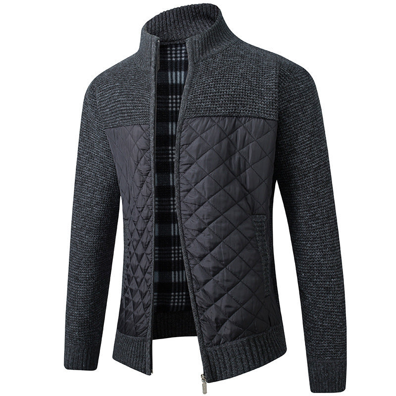 Owen | Herren Cardigan mit Stehkragen und Taschen