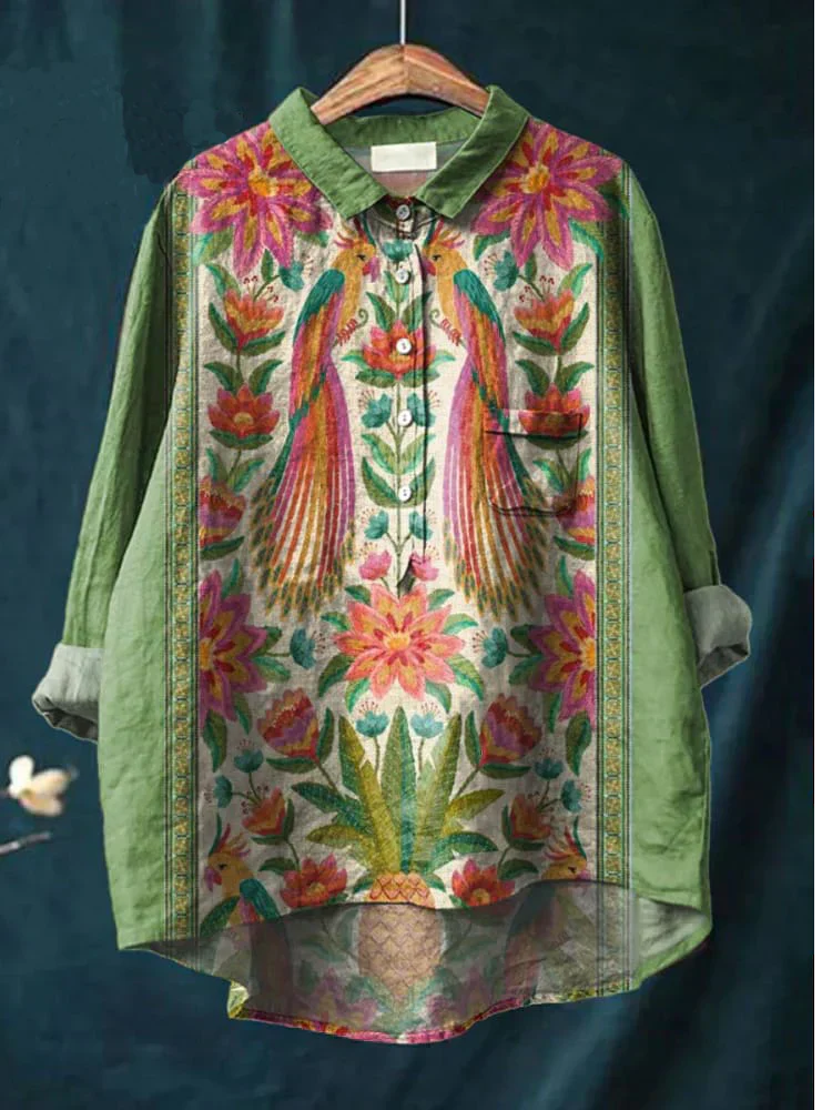 Hippie | Friedenskunst T-Shirt mit langen Ärmeln