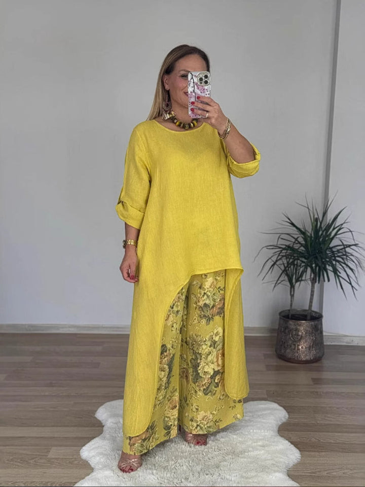 Regina | Elegantes Casual und Set für Damen mit Rundhalsausschnitt