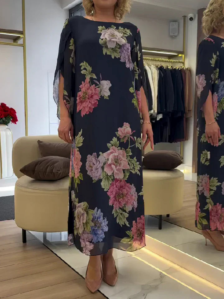 Leichtes Maxikleid für Damen mit floralem Druck für ultimativen Komfort