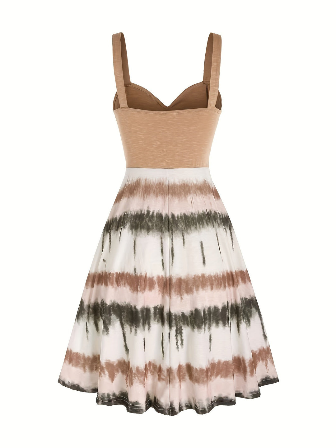 Gisele | Bequemes ärmelloses Sommerkleid für Damen mit Batikmuster