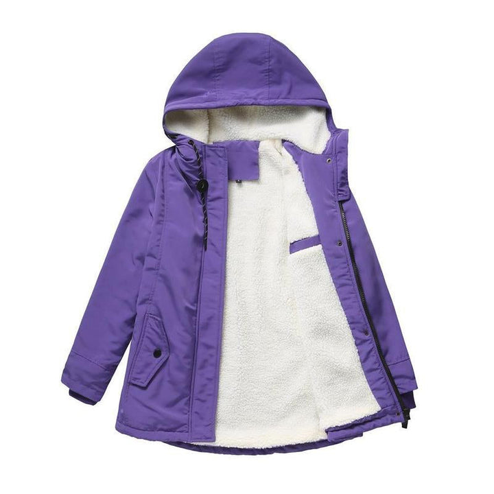 AMINA | Isolierte Winterjacke für Damen mit Kapuze und gestepptem Futter für ultimativen Wärmekomfort
