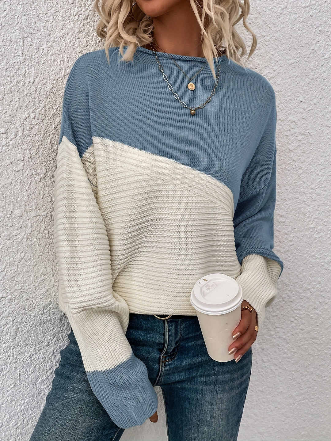 Zelda | Eleganter Color Block Pullover